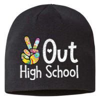 Peace Out High School Last Day Of School High School Grad Sustainable Beanie