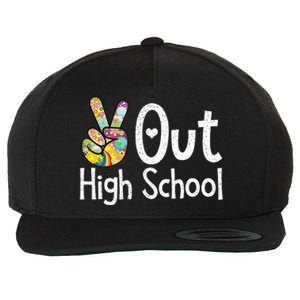 Peace Out High School Last Day Of School High School Grad Wool Snapback Cap