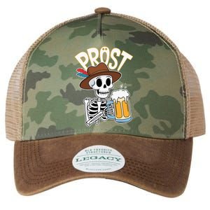 Prost Oktoberfest Halloween Skeleton Legacy Tie Dye Trucker Hat