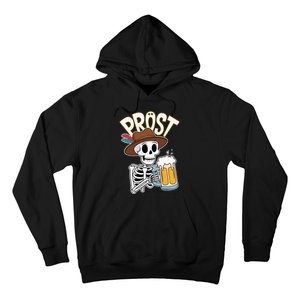 Prost Oktoberfest Halloween Skeleton Hoodie