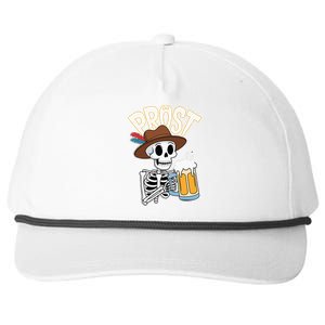 Prost Oktoberfest Halloween Skeleton Snapback Five-Panel Rope Hat