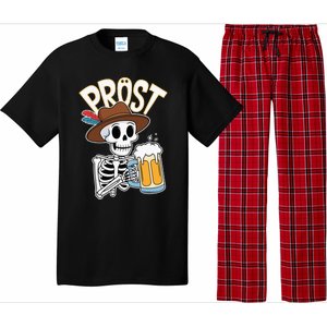 Prost Oktoberfest Halloween Skeleton Pajama Set