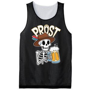 Prost Oktoberfest Halloween Skeleton Mesh Reversible Basketball Jersey Tank