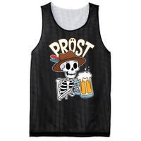 Prost Oktoberfest Halloween Skeleton Mesh Reversible Basketball Jersey Tank