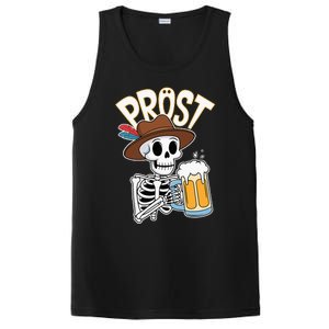 Prost Oktoberfest Halloween Skeleton PosiCharge Competitor Tank