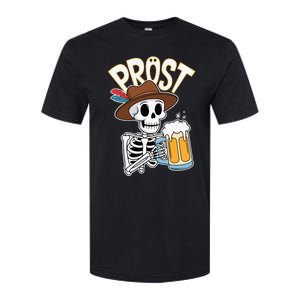 Prost Oktoberfest Halloween Skeleton Softstyle CVC T-Shirt