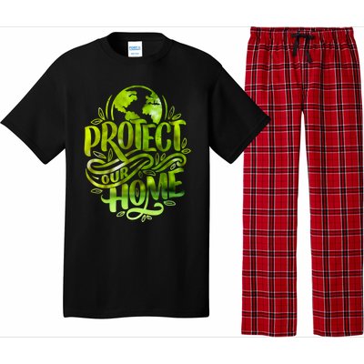 Protect Our Home Earth Day Save Our Planet Gift Pajama Set