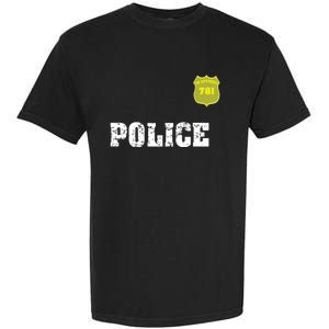 Police Officer Halloween Costume Garment-Dyed Heavyweight T-Shirt