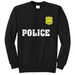 Police Officer Halloween Costume Sweatshirt