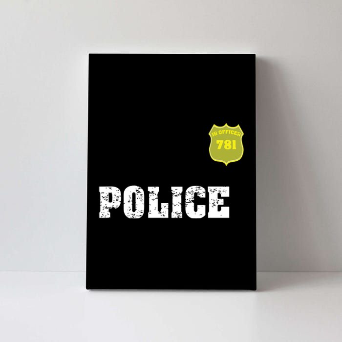 Police Officer Halloween Costume Canvas