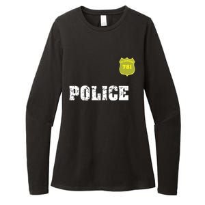 Police Officer Halloween Costume Womens CVC Long Sleeve Shirt