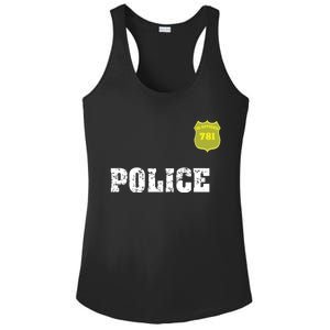 Police Officer Halloween Costume Ladies PosiCharge Competitor Racerback Tank