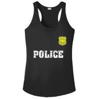 Police Officer Halloween Costume Ladies PosiCharge Competitor Racerback Tank