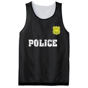 Police Officer Halloween Costume Mesh Reversible Basketball Jersey Tank