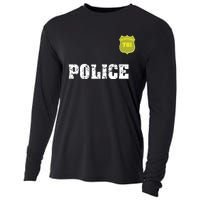 Police Officer Halloween Costume Cooling Performance Long Sleeve Crew