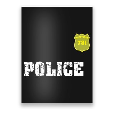 Police Officer Halloween Costume Poster