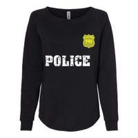 Police Officer Halloween Costume Womens California Wash Sweatshirt