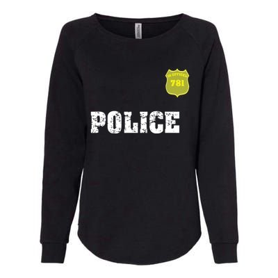 Police Officer Halloween Costume Womens California Wash Sweatshirt