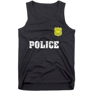 Police Officer Halloween Costume Tank Top