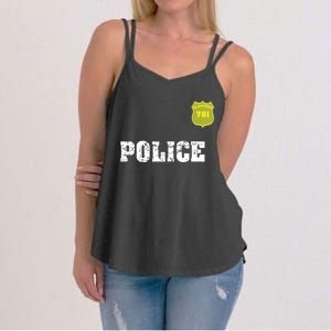 Police Officer Halloween Costume Women's Strappy Tank