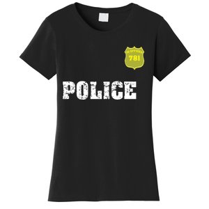 Police Officer Halloween Costume Women's T-Shirt