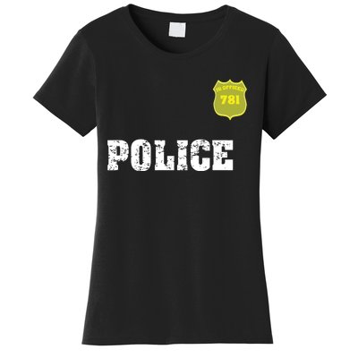 Police Officer Halloween Costume Women's T-Shirt