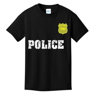 Police Officer Halloween Costume Kids T-Shirt