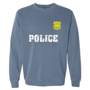 Police Officer Halloween Costume Garment-Dyed Sweatshirt