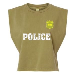 Police Officer Halloween Costume Garment-Dyed Women's Muscle Tee