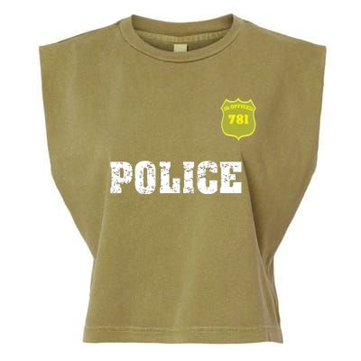 Police Officer Halloween Costume Garment-Dyed Women's Muscle Tee