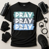 Pray On It Pray Over It Pray Through It Leopard Christian Performance Shirt