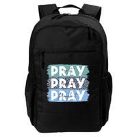 Pray On It Pray Over It Pray Through It Leopard Christian Backpack
