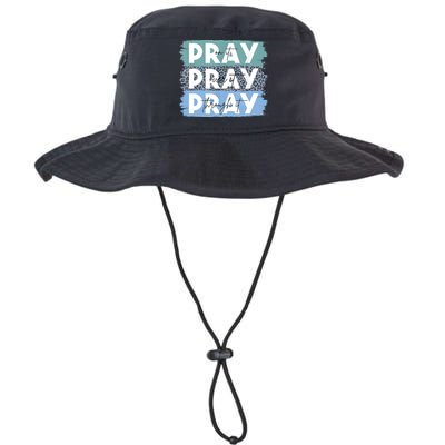 Pray On It Pray Over It Pray Through It Leopard Christian Bucket Hat