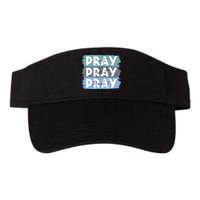 Pray On It Pray Over It Pray Through It Leopard Christian Visor