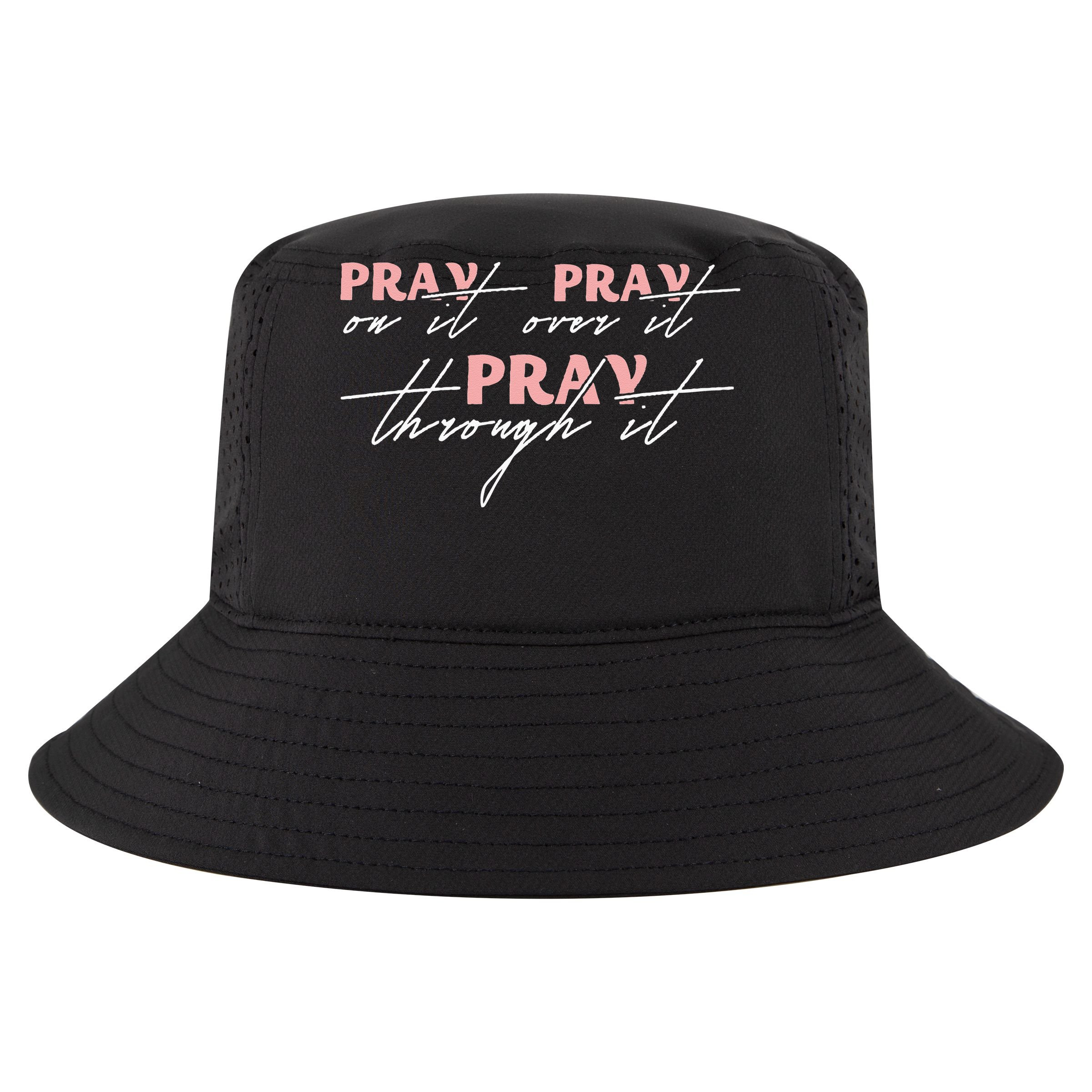 Pray On It Pray Over It Pray Through It Christian Jesus V-Neck T-Shirt
