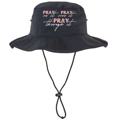 Pray On It Pray Over It Pray Through It Christian Jesus Bucket Hat