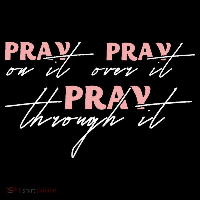 Pray On It Pray Over It Pray Through It Christian Jesus Youth Performance Sprint T-Shirt