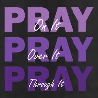 Pray On It Pray Over It Pray Through It Christian Faith Adult Drive Performance Visor