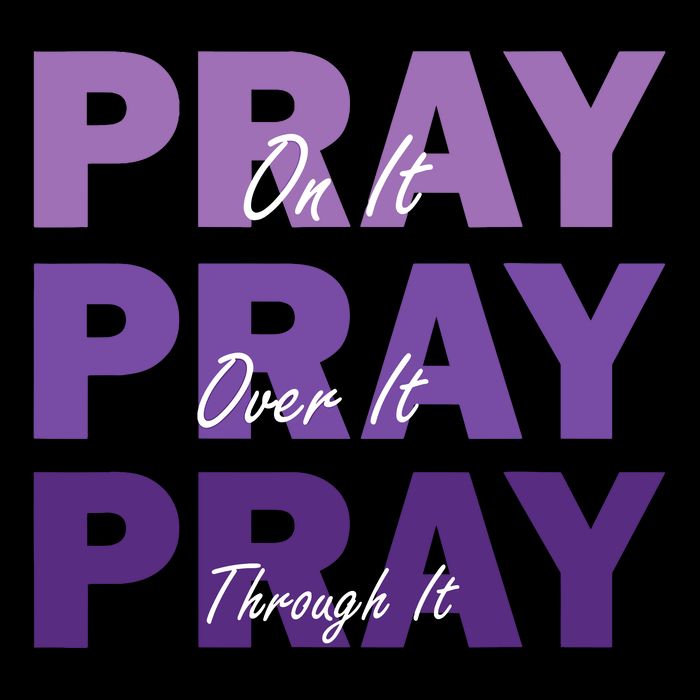Pray On It Pray Over It Pray Through It Christian Faith Wool Snapback Cap