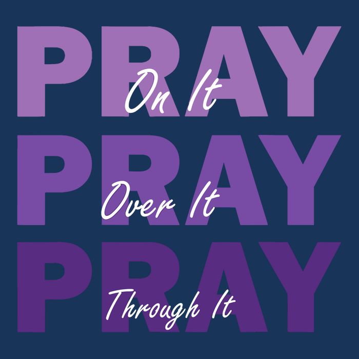 Pray On It Pray Over It Pray Through It Christian Faith 16 in Basic Backpack