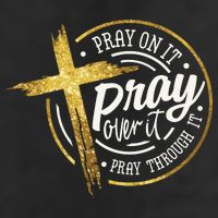 Pray On It Pray Over It Pray Through It Christian 25L Jumbo Tote