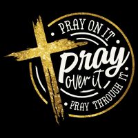 Pray On It Pray Over It Pray Through It Christian Wool Snapback Cap