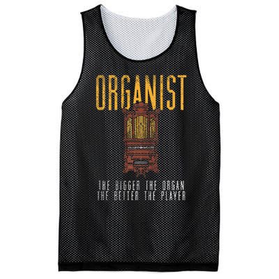 Pipe Organ Instrument Player Organist The Bigger The Organ Mesh Reversible Basketball Jersey Tank