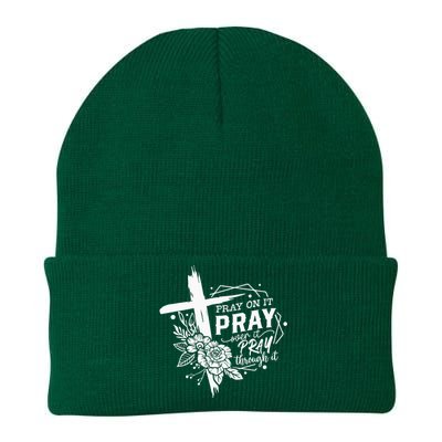 Pray On It Pray Over It Pray Through It Knit Cap Winter Beanie