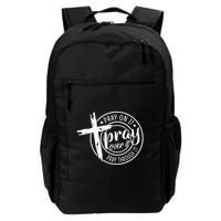 Pray On It Pray Over It Pray Through It Christian Backpack