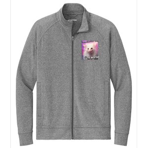 Possum Opossum I’M Not Like Other Girl I’M Worse Stretch Full-Zip Cadet Jacket