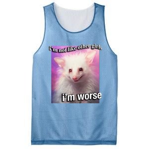 Possum Opossum I’M Not Like Other Girl I’M Worse Mesh Reversible Basketball Jersey Tank