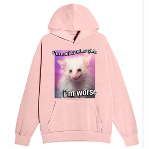 Possum Opossum I’M Not Like Other Girl I’M Worse Urban Pullover Hoodie