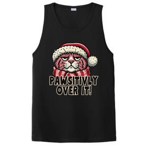 Pawsitively Over It Funny Grumpy Cat Christmas Great Gift PosiCharge Competitor Tank