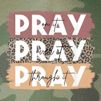 Pray On It Pray Over It Pray Through It Leopard Christian Legacy Tie Dye Trucker Hat